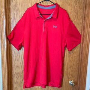 Under Armour Men's Polo Shirt in Bold Red